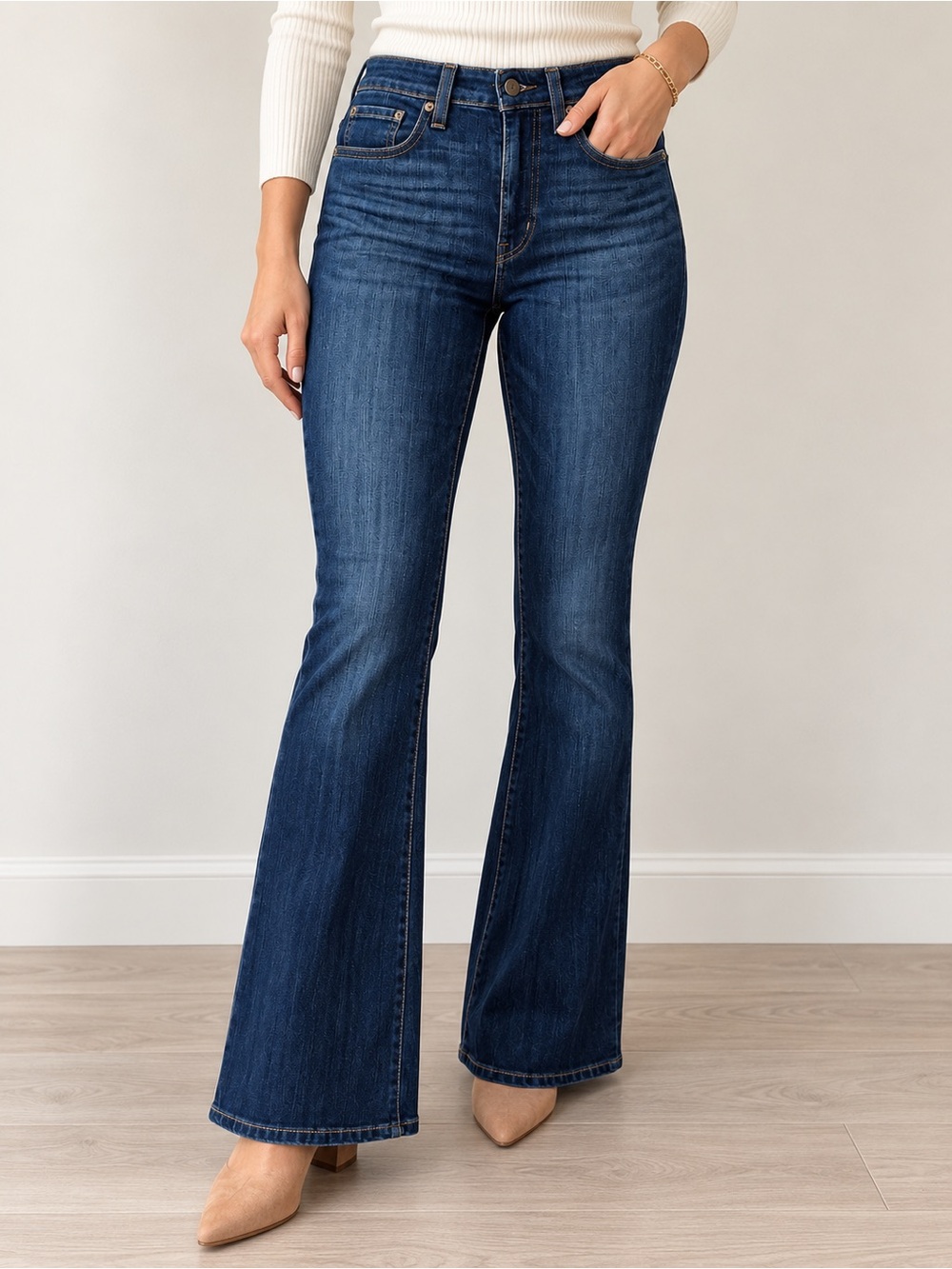 Levi's 726 Flare Dark Blue Jeans